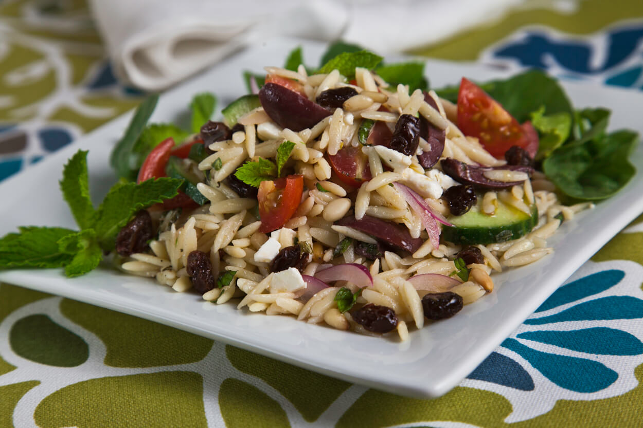 Greek Style Orzo Salad