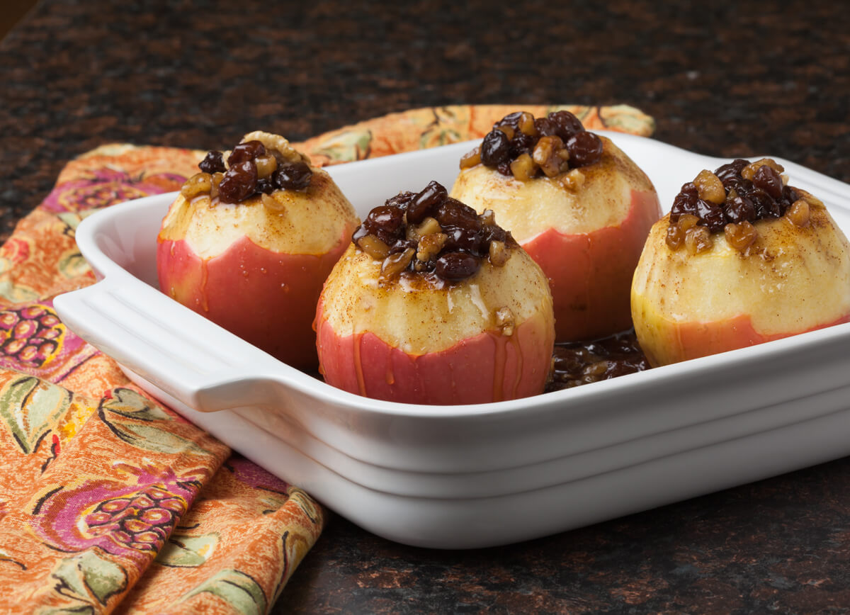 Maple Glazed Baked Apples